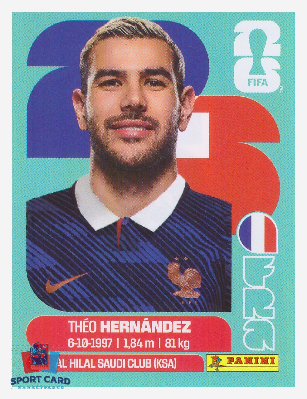 Panini FIFA World Cup 2026 - Theo Hernandez / France #FRA3