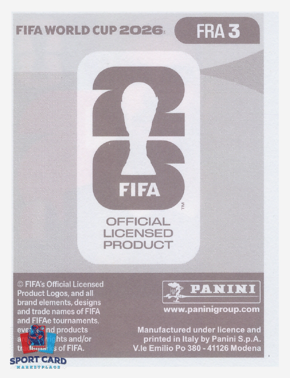 Panini FIFA World Cup 2026 - Theo Hernandez / France #FRA3