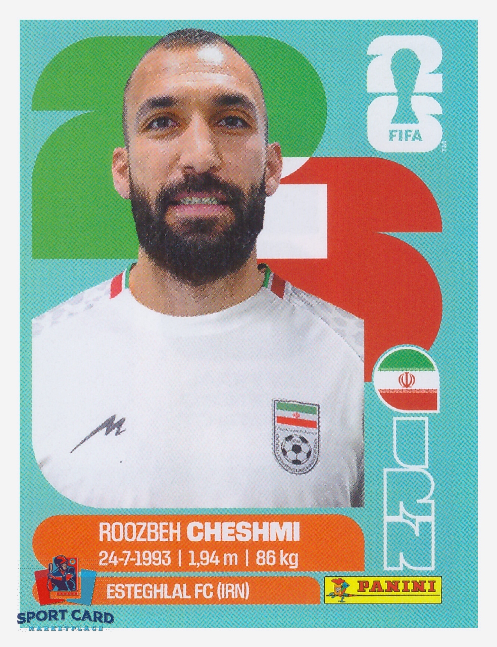 Panini FIFA World Cup 2026 - Roozbeh Cheshmi / Iran #IRN15