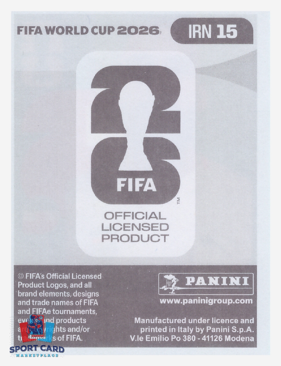 Panini FIFA World Cup 2026 - Roozbeh Cheshmi / Iran #IRN15