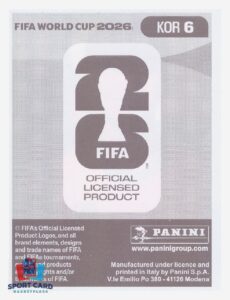 Panini FIFA World Cup 2026 - Young-woo Seol / South Korea #KOR6
