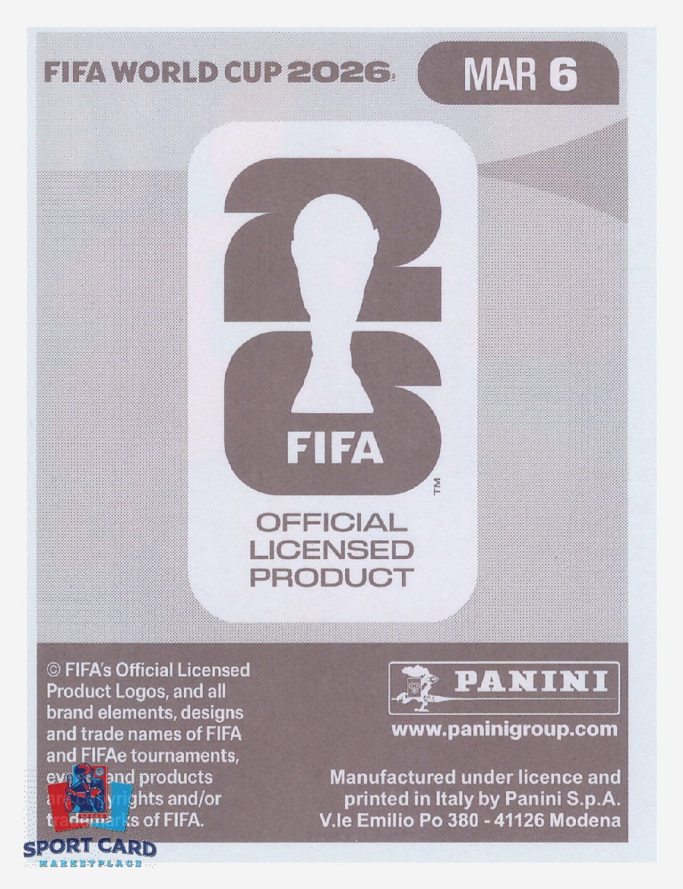Panini FIFA World Cup 2026 - Nayef Aguerd / Morocco #MAR6