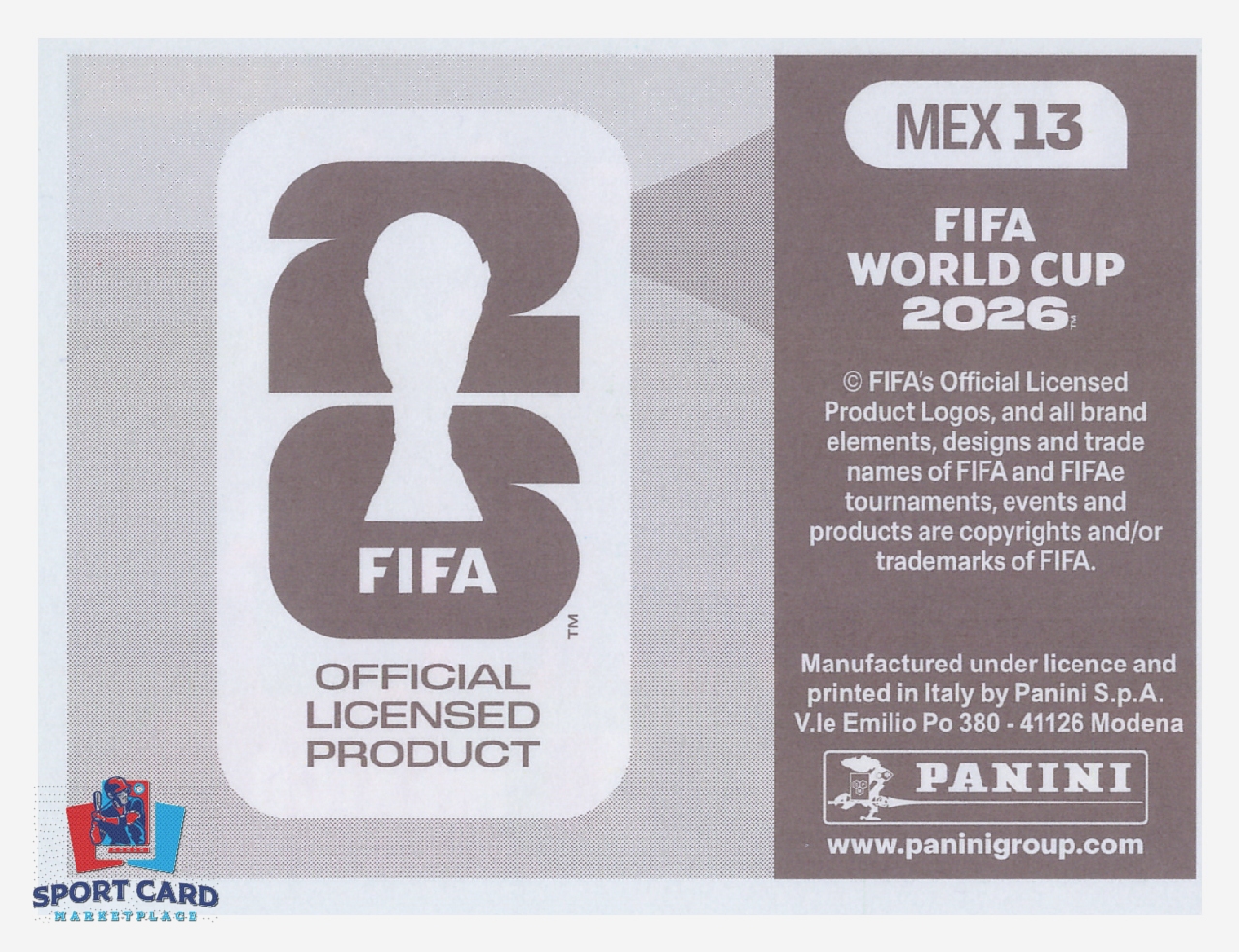 Panini FIFA World Cup 2026 - Team Photo / Mexico #MEX13