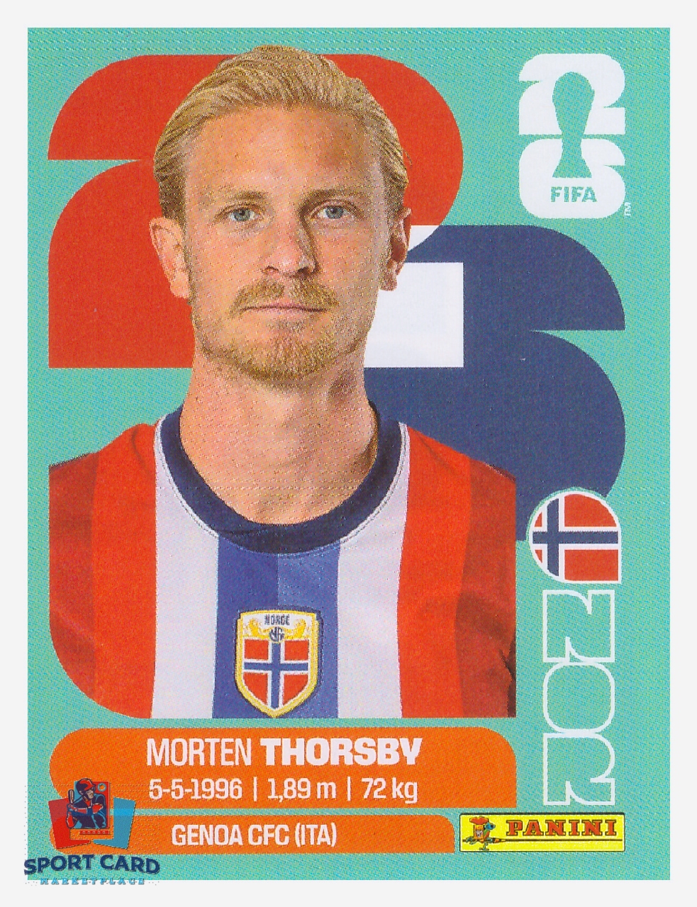 Panini FIFA World Cup 2026 - Morten Thorsby / Norway #NOR9