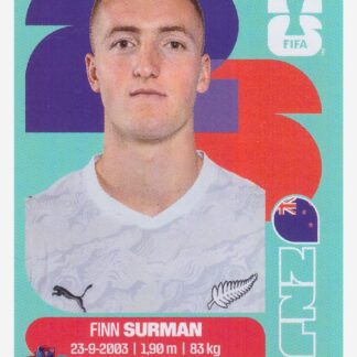 Panini FIFA World Cup 2026 - Finn Surman / New Zealand #NZL9