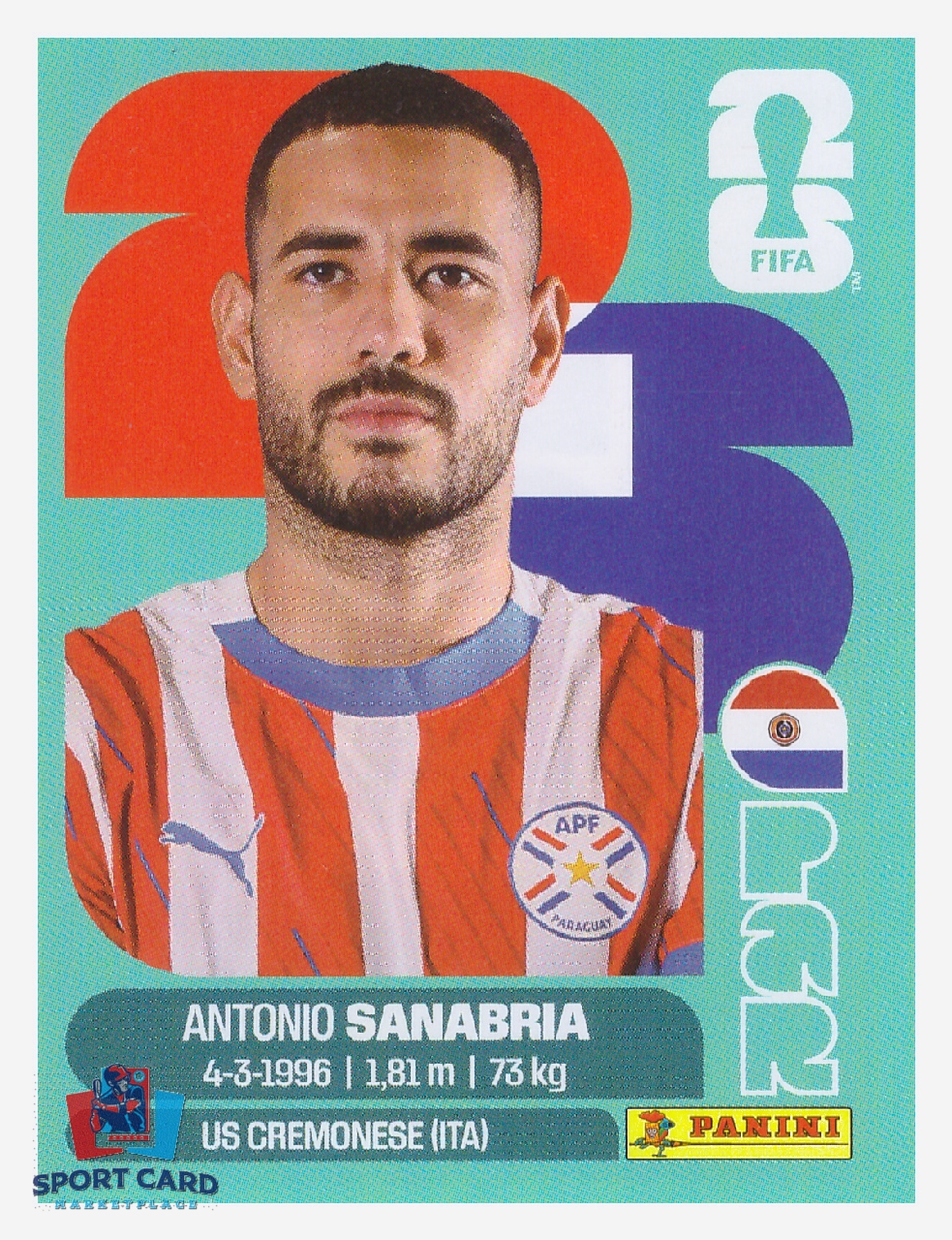Panini FIFA World Cup 2026 - Antonio Sanabria / Paraguay #PAR20