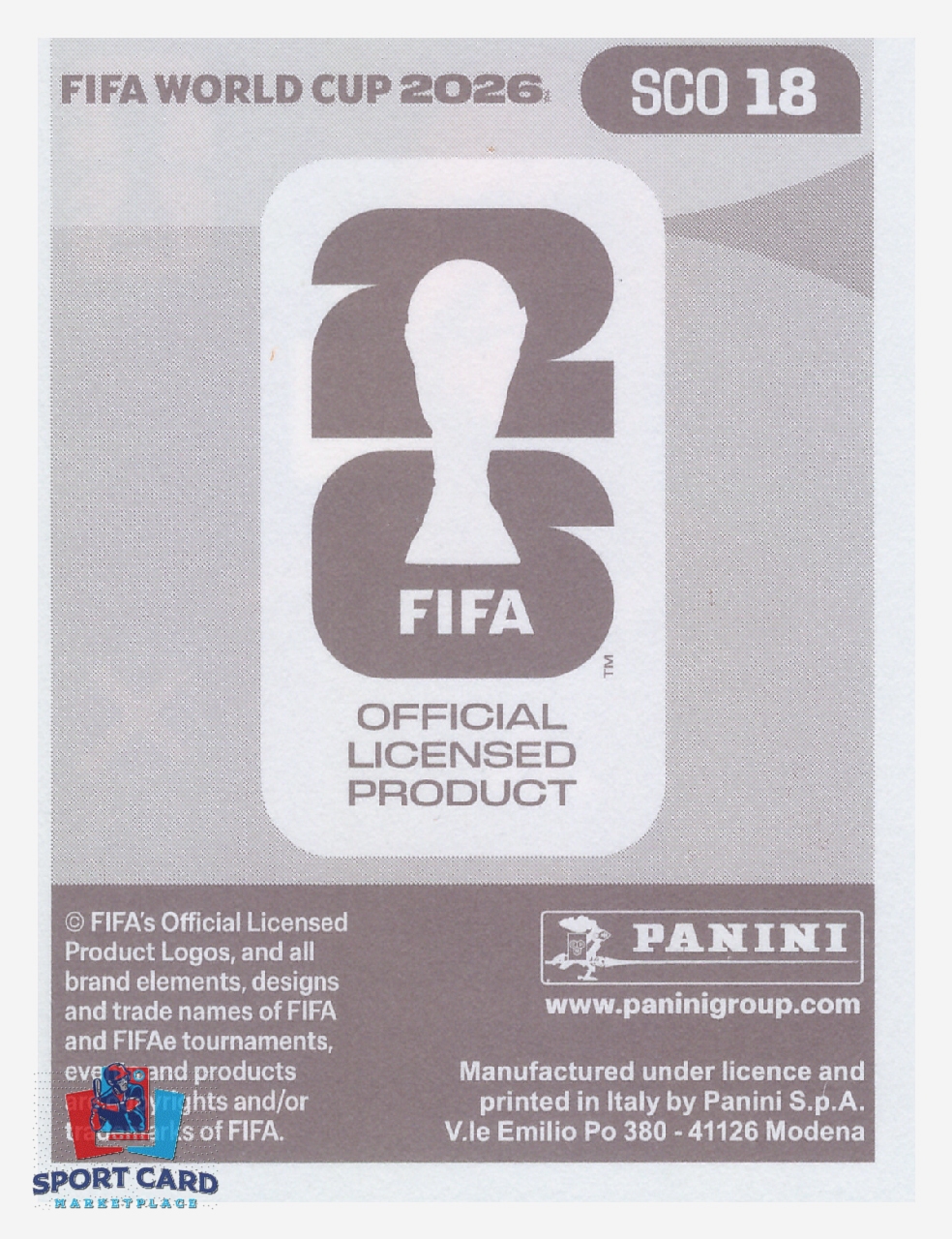 Panini FIFA World Cup 2026 - Lyndon Dykes / Scotland #SCO18