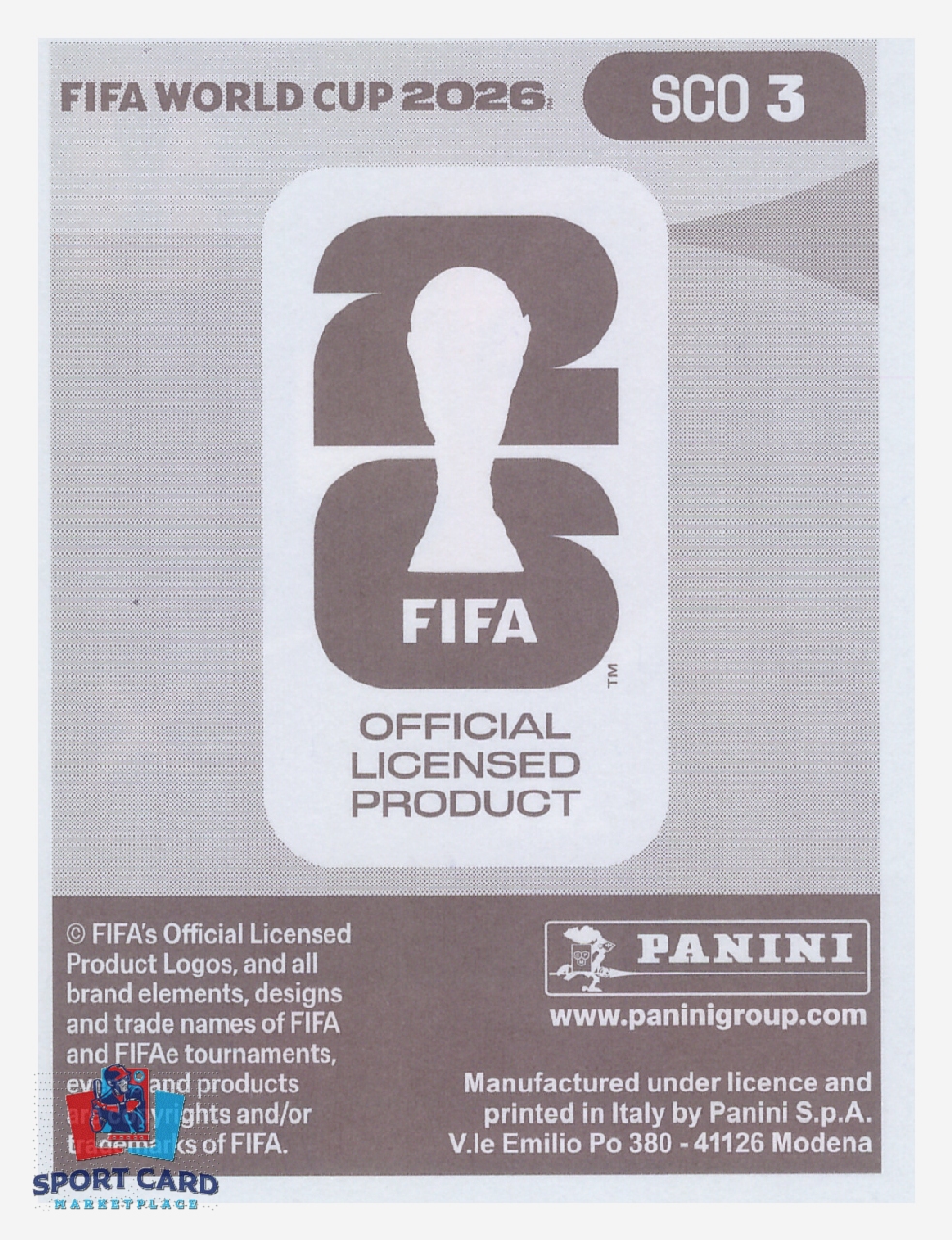 Panini FIFA World Cup 2026 - Jack Hendry / Scotland #SCO3