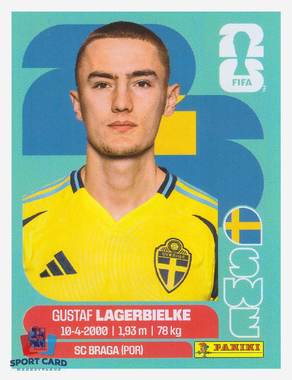 Panini FIFA World Cup 2026 - Gustaf Lagerbielke / Sweden #SWE7