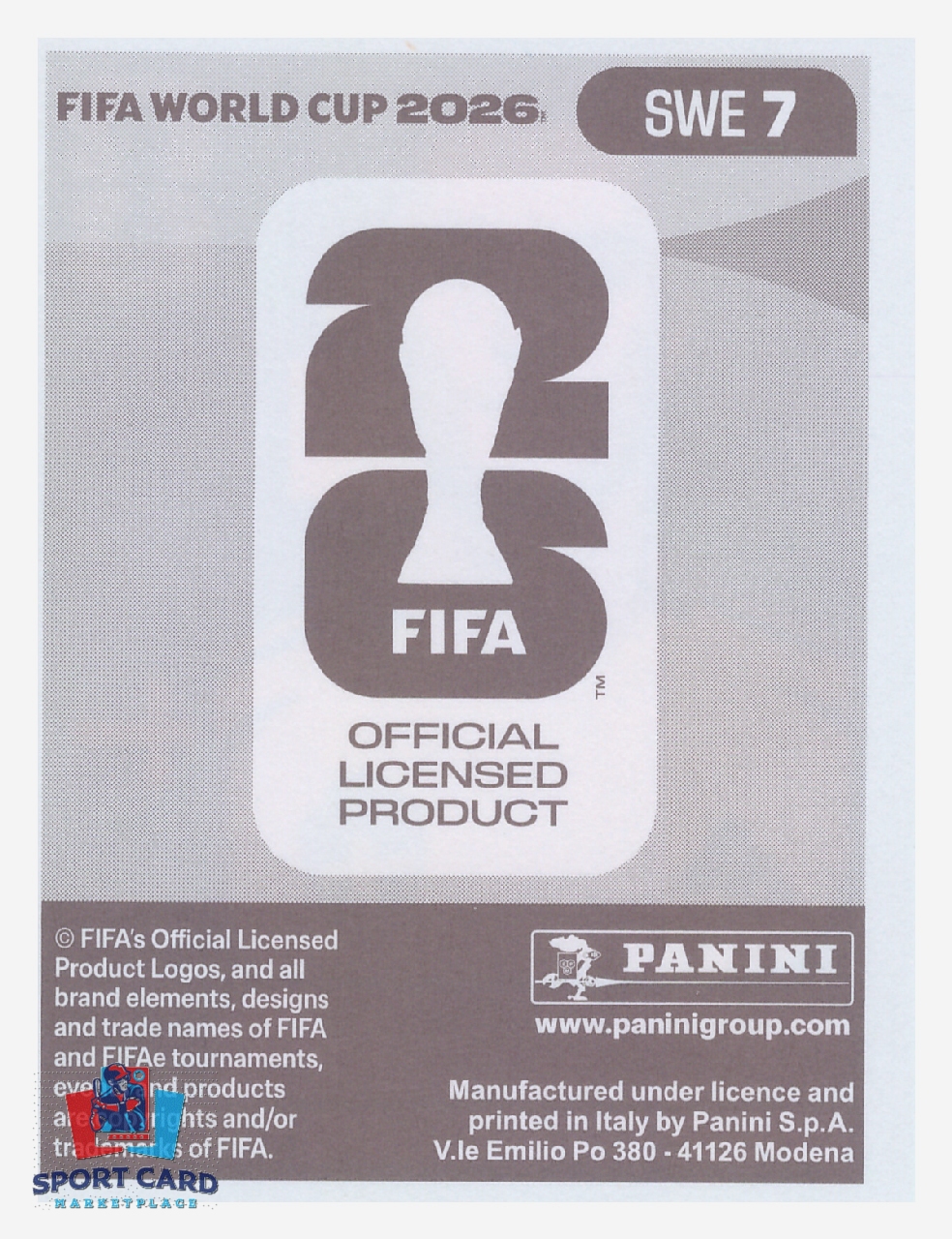 Panini FIFA World Cup 2026 - Gustaf Lagerbielke / Sweden #SWE7