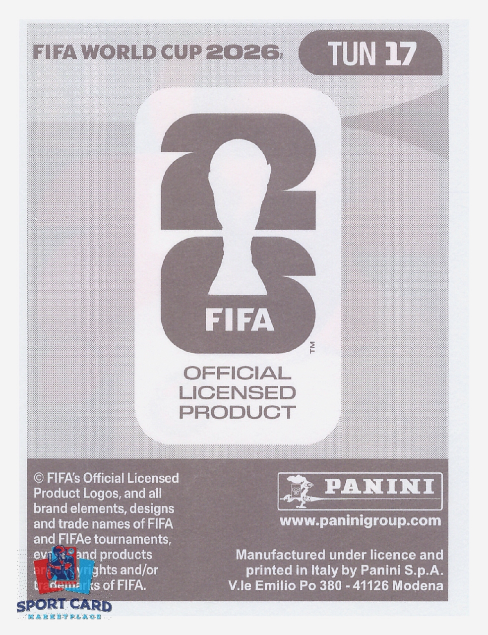 Panini FIFA World Cup 2026 - Hazem Mastouri / Tunisia #TUN17 – Image 2