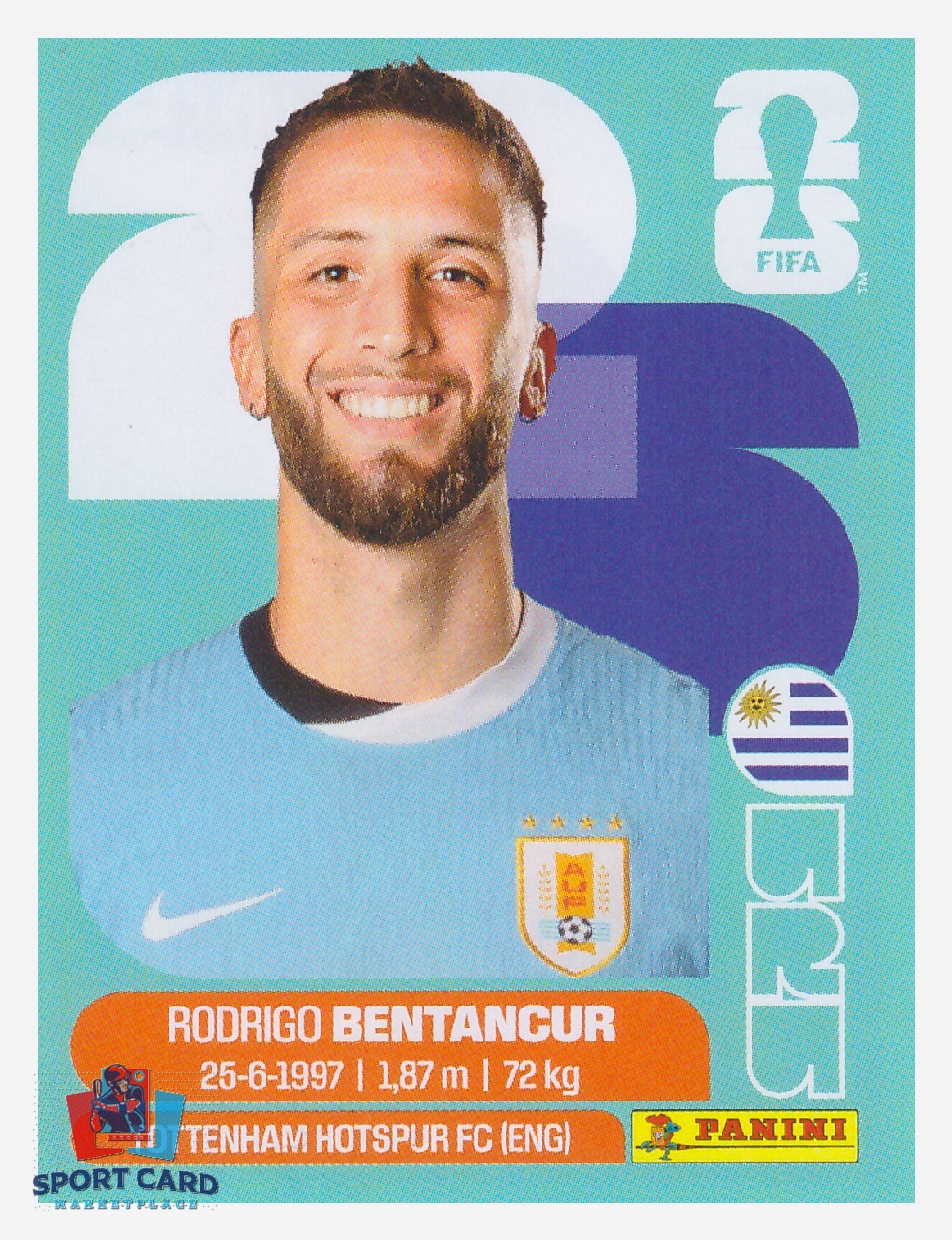 Panini FIFA World Cup 2026 - Rodrigo Bentancur / Uruguay #URU12