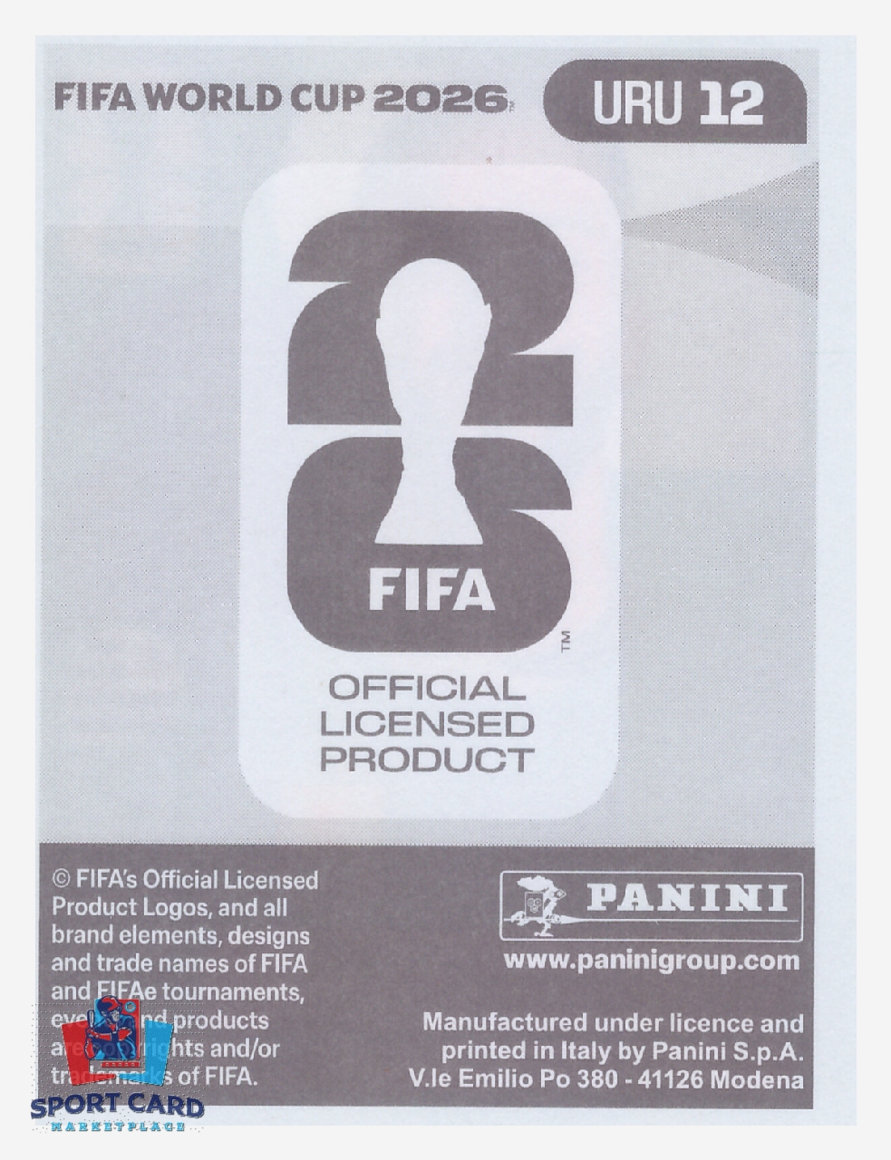 Panini FIFA World Cup 2026 - Rodrigo Bentancur / Uruguay #URU12 – Image 2