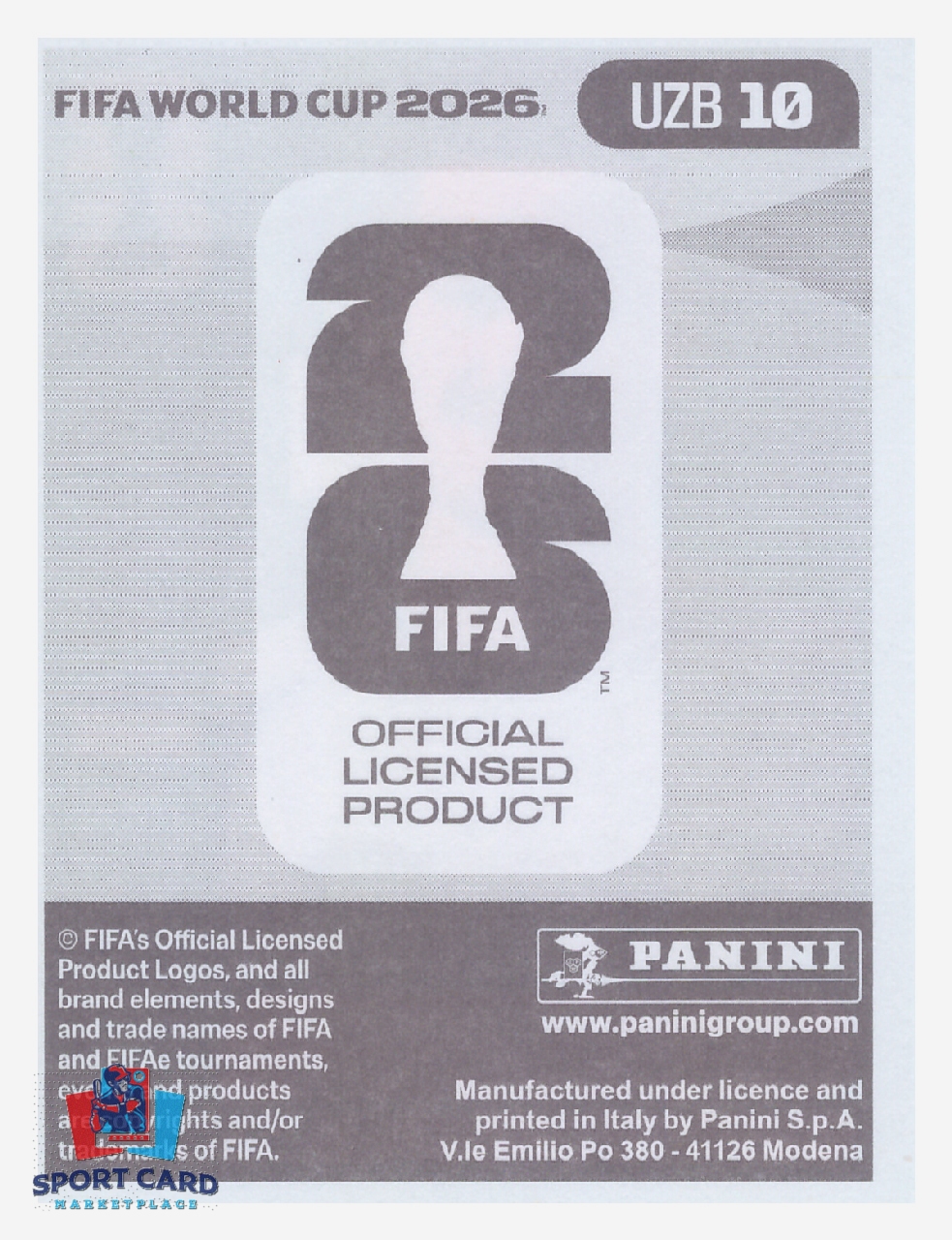 Panini FIFA World Cup 2026 - Odiljon Hamrobekov / Uzbekistan #UZB10 – Image 2