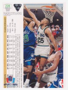 1991-92 Upper Deck Nick Anderson / Orlando Magic #228