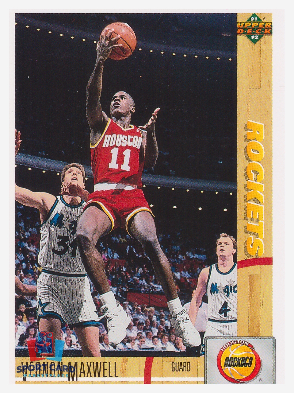 1991-92 Upper Deck Vernon Maxwell / Houston Rockets #275