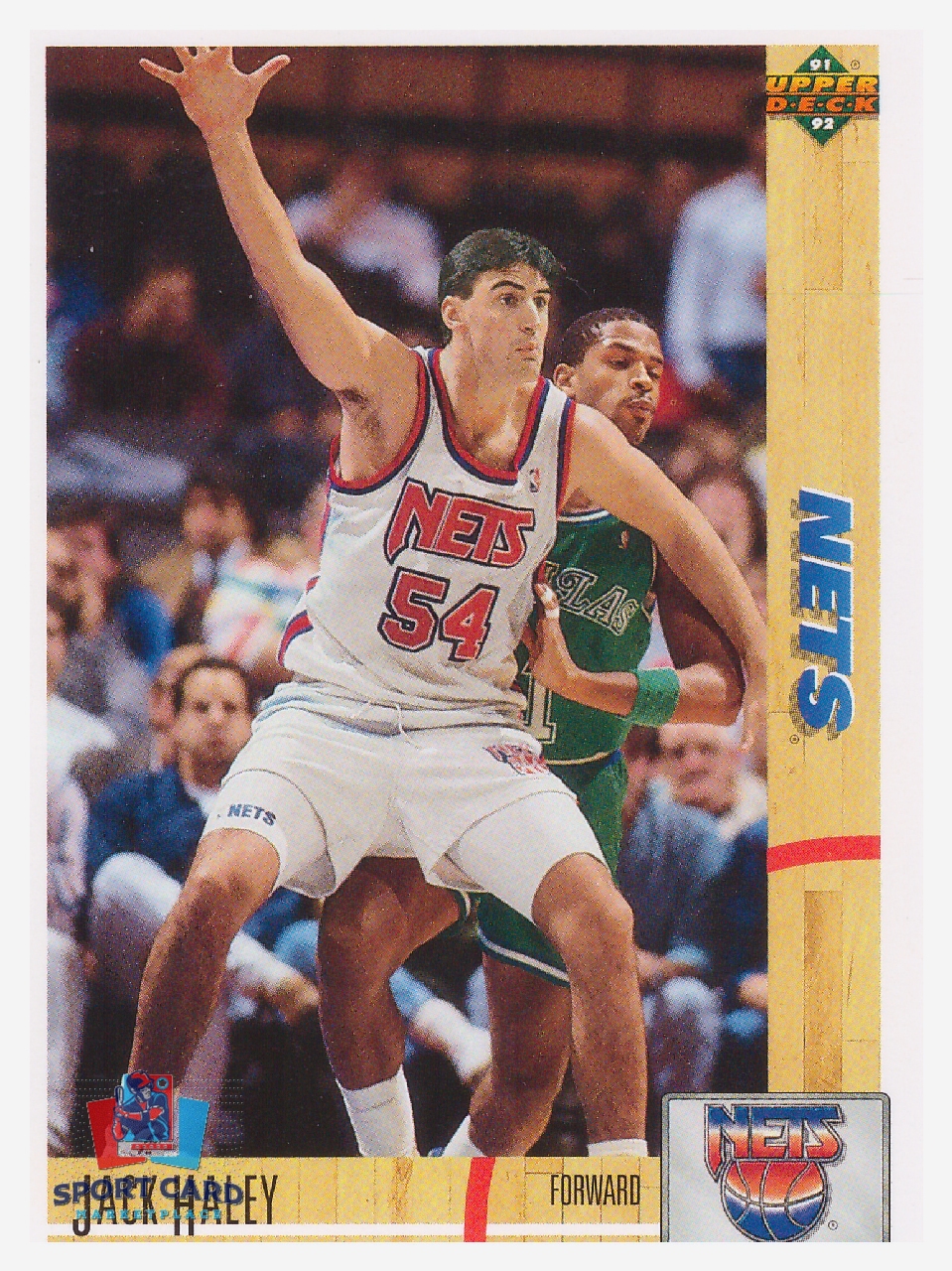 1991-92 Upper Deck Jack Haley / New Jersey Nets #317