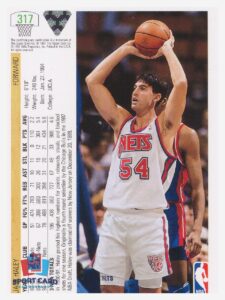 1991-92 Upper Deck Jack Haley / New Jersey Nets #317