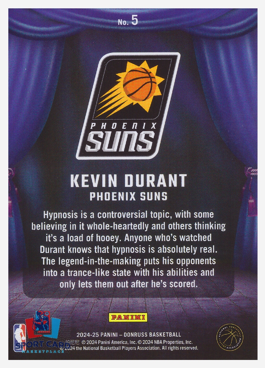2024-25 Panini Donruss Kevin Durant / Phoenix Suns #5