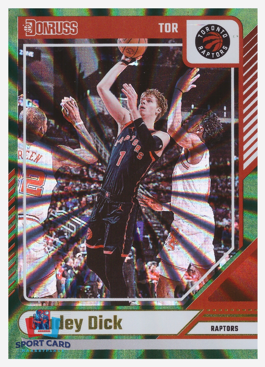 2024-25 Panini Donruss Holo Green Laser Gradey Dick / Toronto Raptors #113