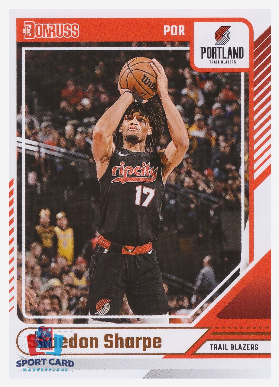 2024-25 Panini Donruss Shaedon Sharpe / Portland Trail Blazers #116