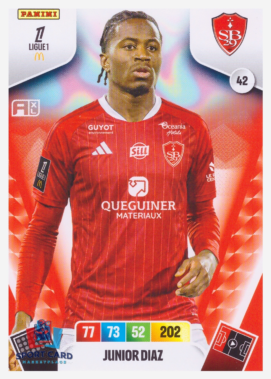 Panini Adrenalyn XL Ligue 1 2026-27 - Junior Diaz / Stade Brestois #42