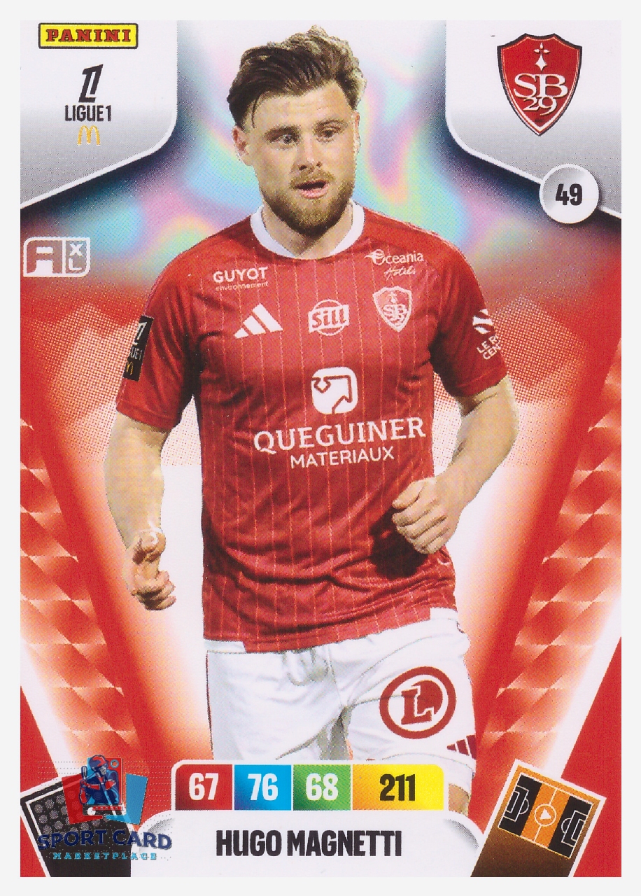 Panini Adrenalyn XL Ligue 1 2026-27 - Hugo Magnetti / Stade Brestois #49