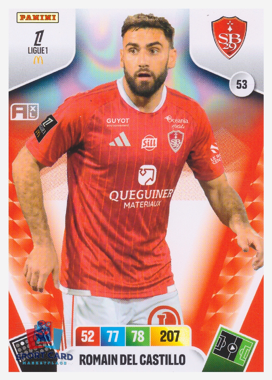 Panini Adrenalyn XL Ligue 1 2026-27 - Romain Del Castillo / Stade Brestois #53