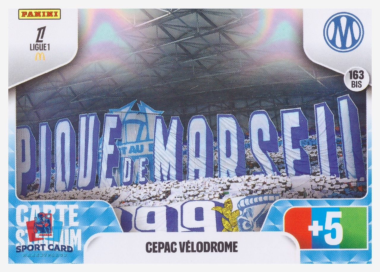 Panini Adrenalyn XL Ligue 1 2026-27 - CEPAC Vélodrome / Olympique de Marseille #163 bis