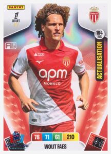 Panini Adrenalyn XL Ligue 1 2026-27 - Wout Faes / AS Monaco #184bis