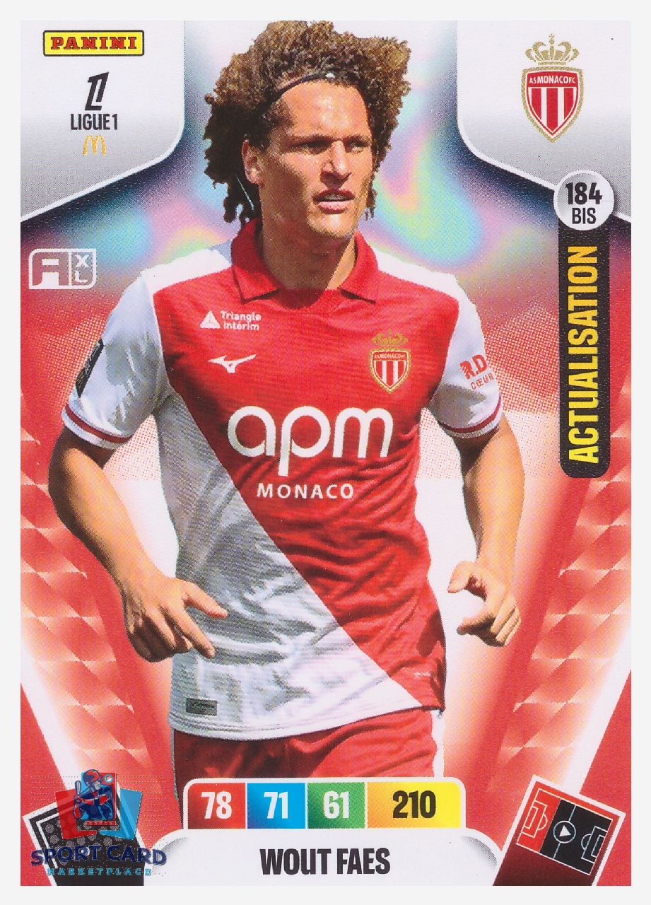 Panini Adrenalyn XL Ligue 1 2026-27 - Wout Faes / AS Monaco #184bis