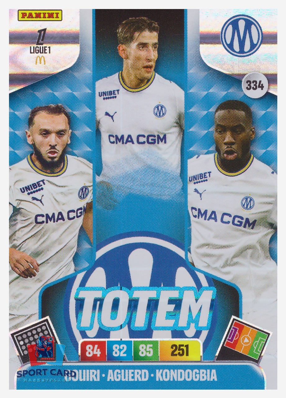 Panini Adrenalyn XL Ligue 1 2026-27 - Gouiri - Aguerd - Kondogbia / Olympique de Marseille - Totem #334