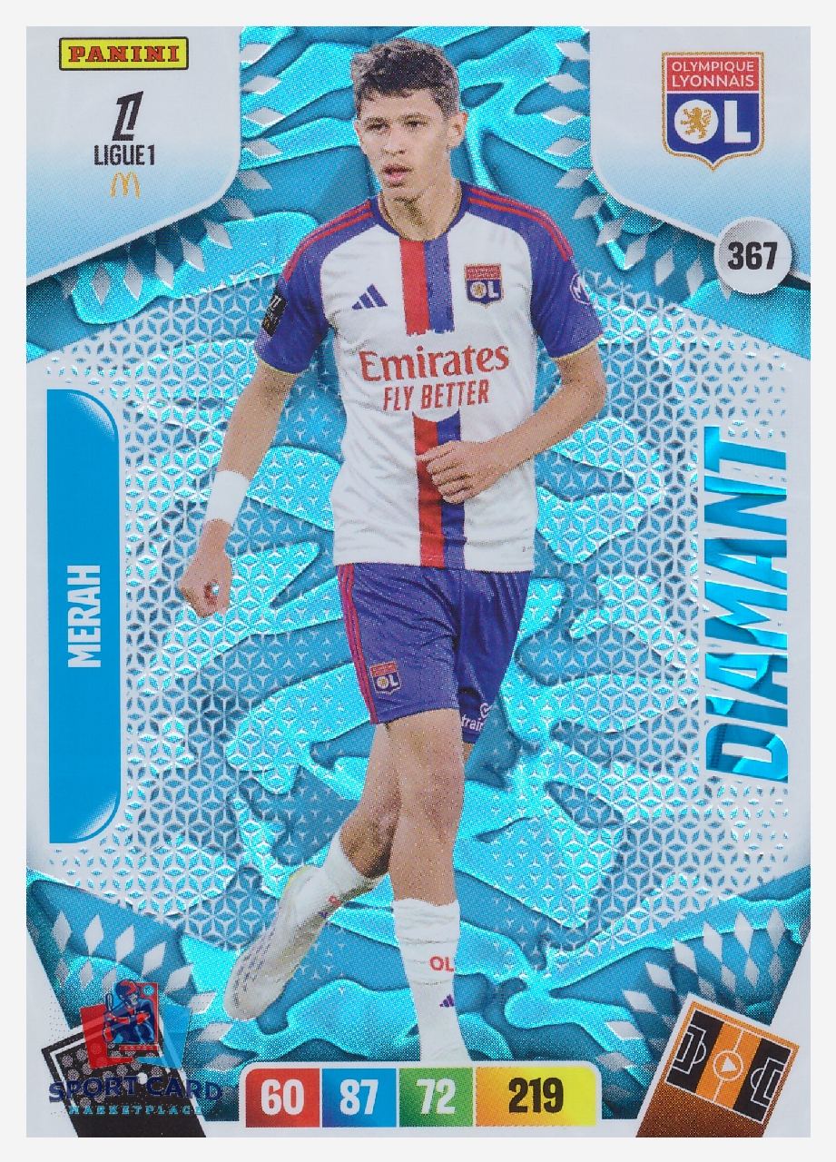 Panini Adrenalyn XL Ligue 1 2026-27 - Khalis Merah / Olympique Lyonnais - Diamant #367