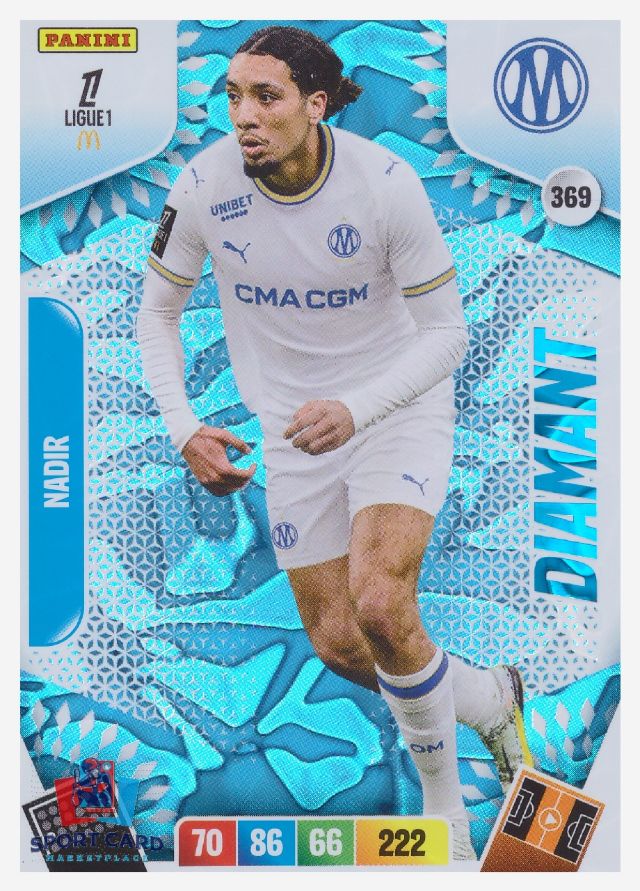 Panini Adrenalyn XL Ligue 1 2026-27 - Bilal Nadir / Olympique de Marseille - Diamant - #369