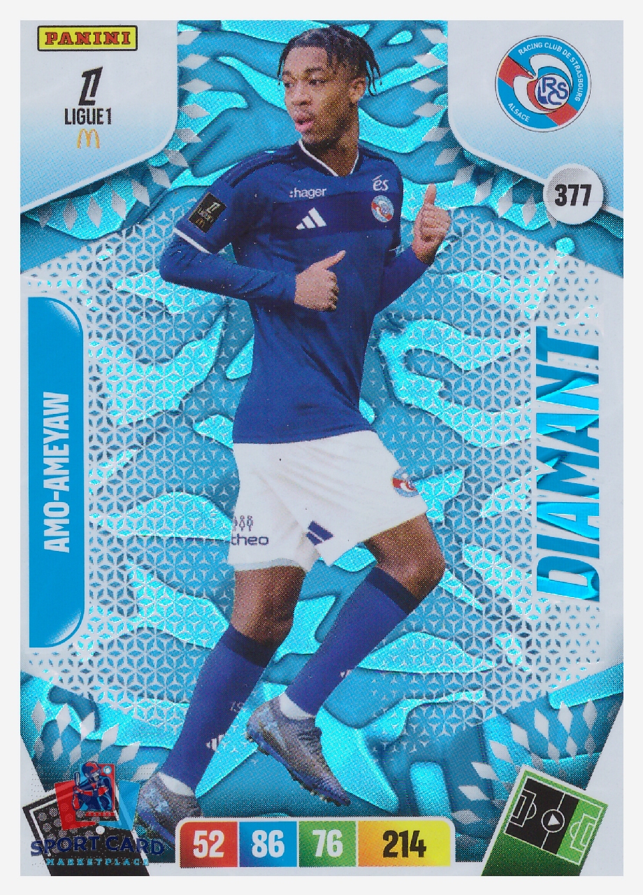 Panini Adrenalyn XL Ligue 1 2026-27 - Samuel Amo-Ameyaw / RC Strasbourg Alsace - Diamant - #377