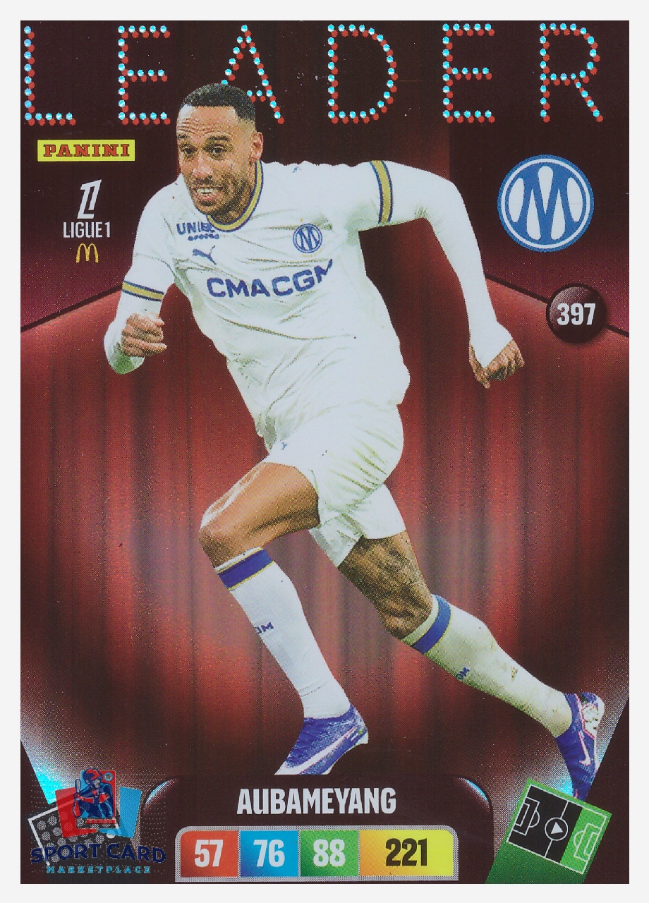 Panini Adrenalyn XL Ligue 1 2026-27 - Pierre-Emerick Aubameyang / Olympique de Marseille - Leader - #397