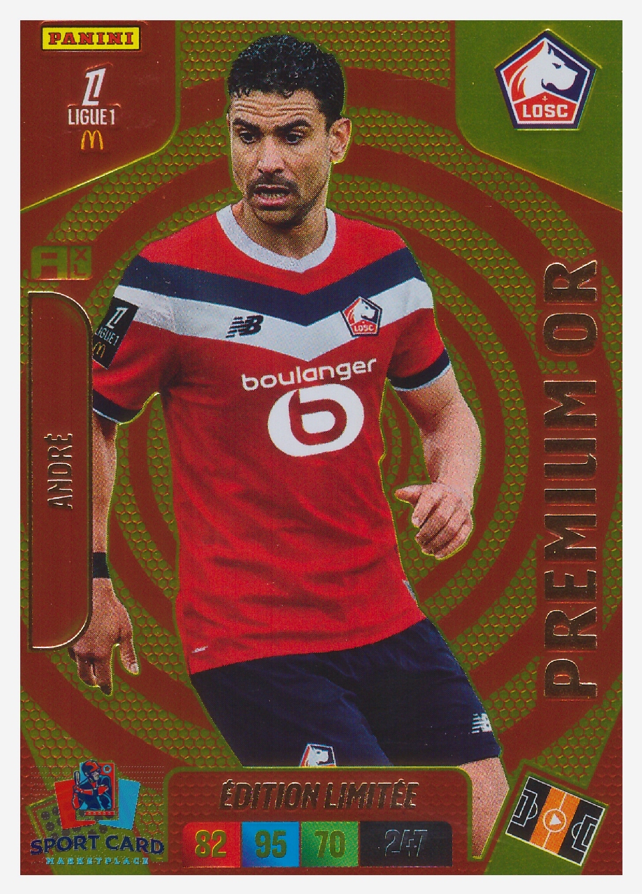 Panini Adrenalyn XL Ligue 1 2026-27 - Benjamin André / LOSC Lille - Édition Limitée / Premium Or #EL-BA