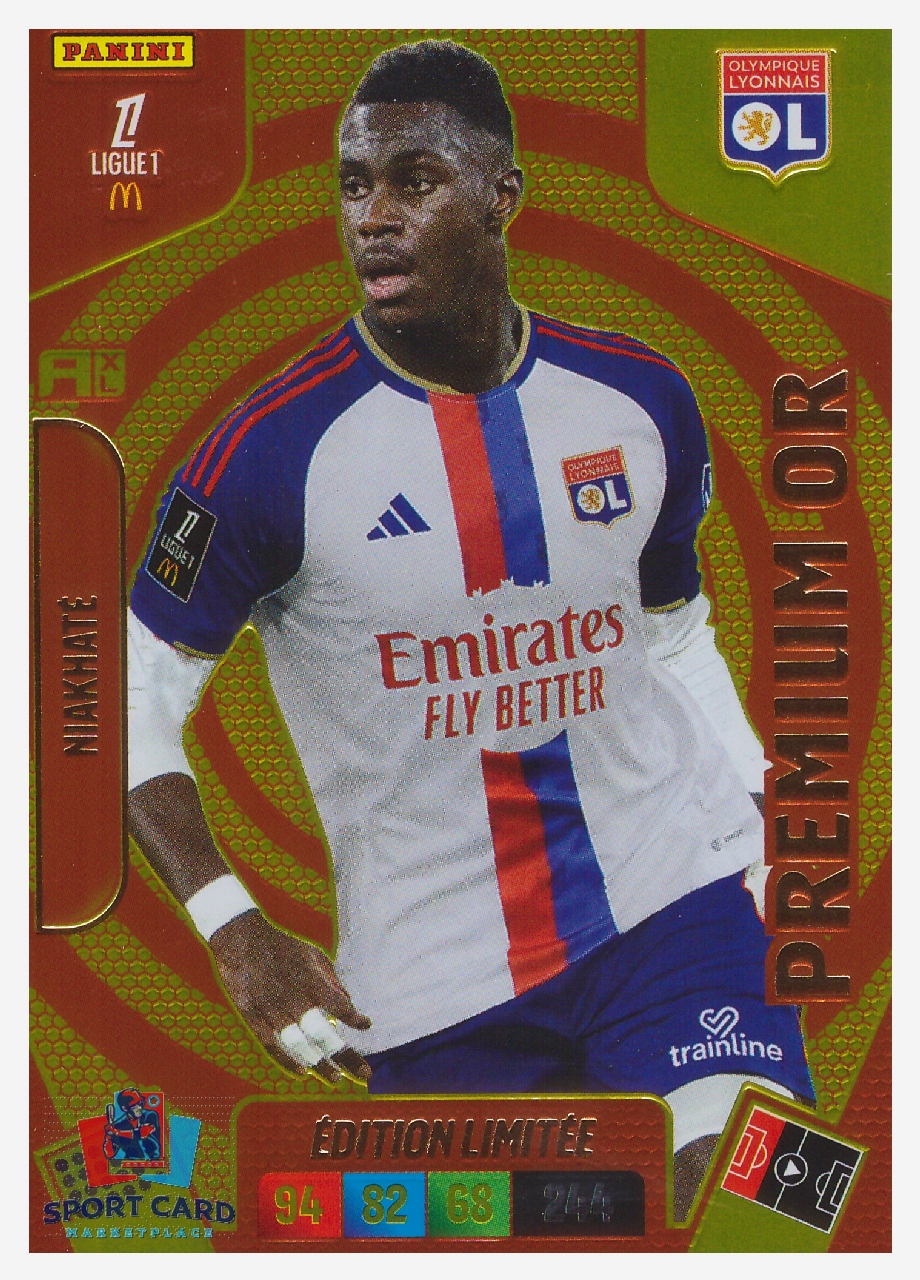 Panini Adrenalyn XL Ligue 1 2026-27 - Moussa Niakhité / Olympique Lyonnais - Édition Limitée / Premium Or #EL-MN