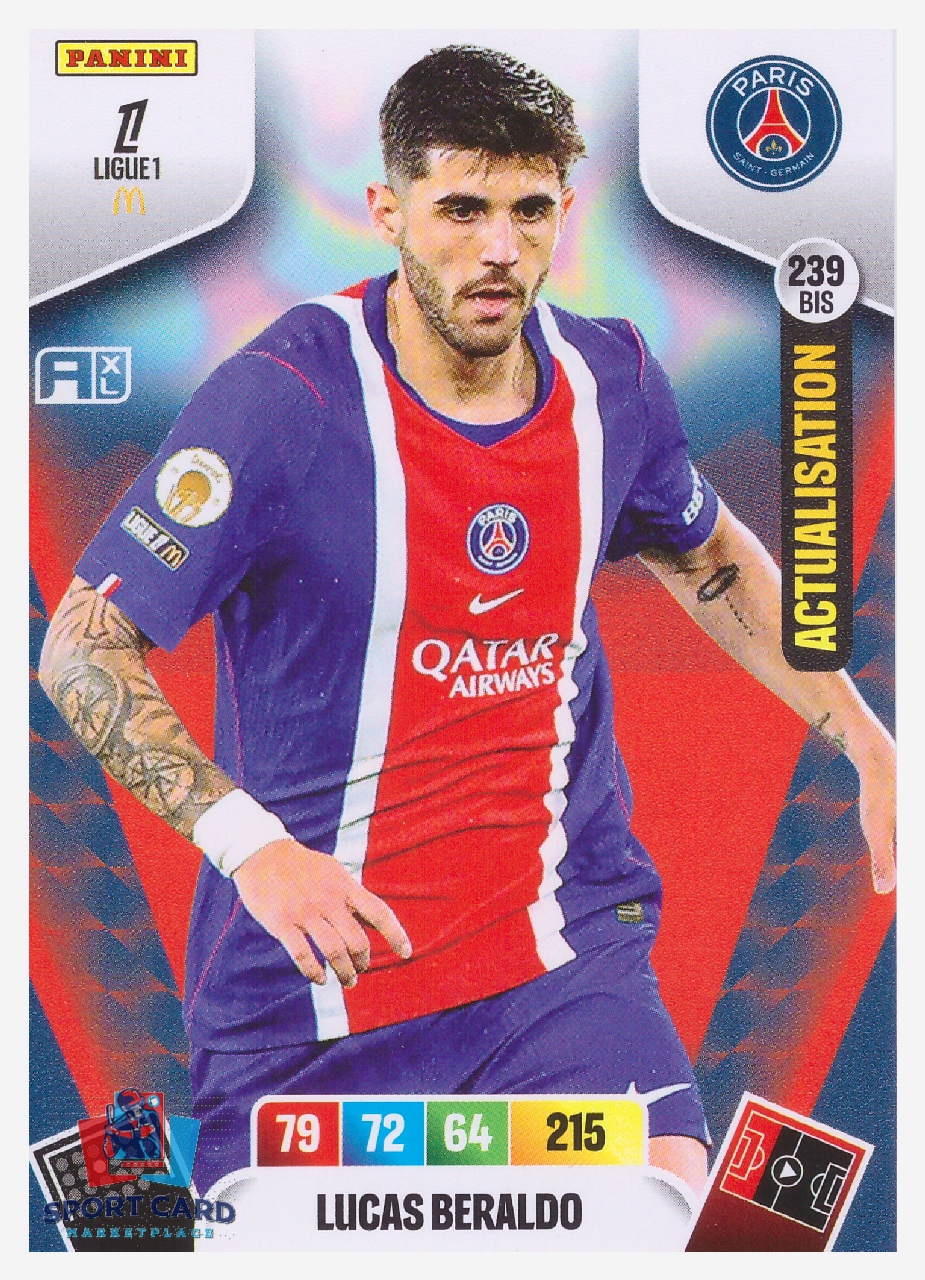 Panini Adrenalyn XL Ligue 1 2026-27 - Lucas Beraldo / Paris Saint-Germain #239bis