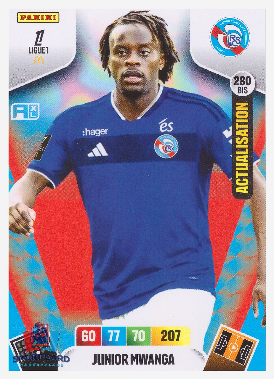 Panini Adrenalyn XL Ligue 1 2026-27 - Junior Mwanga / RC Strasbourg Alsace #280bis