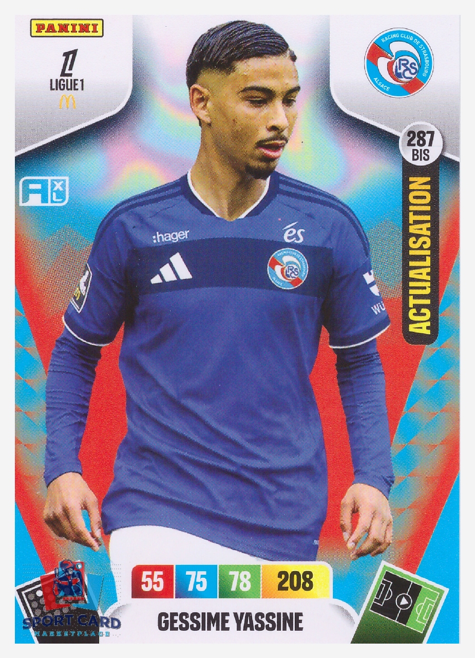 Panini Adrenalyn XL Ligue 1 2026-27 - Gessime Yassine / RC Strasbourg Alsace #287bis