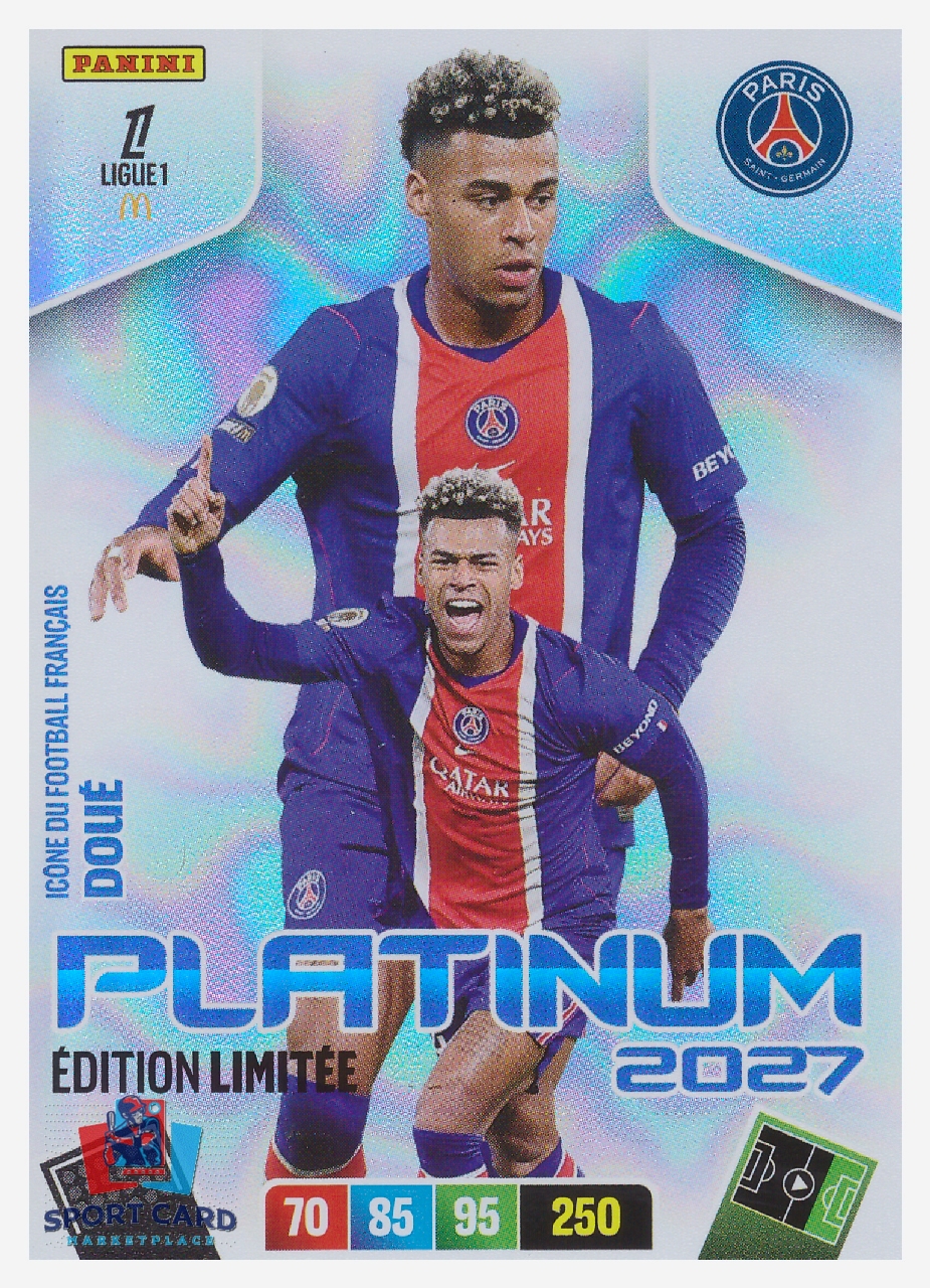 Panini Adrenalyn XL Ligue 1 2026-27 - Désiré Doué / Paris Saint-Germain - Édition Limitée / Platinium 2027 #EL-DD
